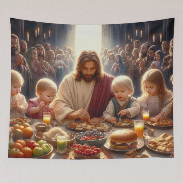 Item preview, Jesus Feasting with his followers designed and sold by JesusClub.