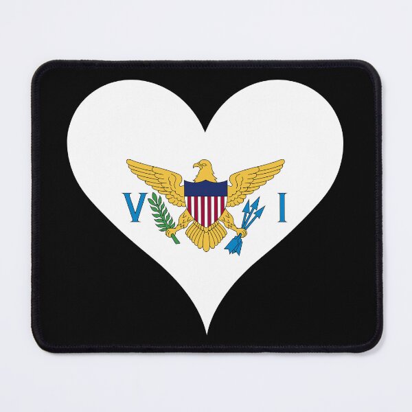 Item preview, United States Virgin Islands Heart Flag designed and sold by NTGUILTY.