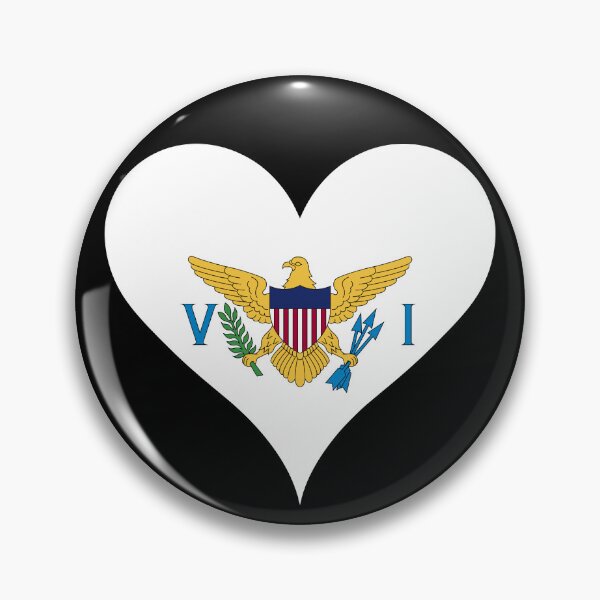 Item preview, United States Virgin Islands Heart Flag designed and sold by NTGUILTY.