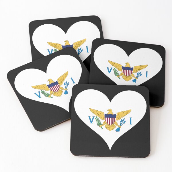Item preview, United States Virgin Islands Heart Flag designed and sold by NTGUILTY.