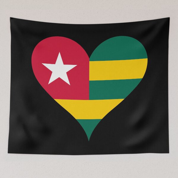 Item preview, Togo Heart Flag designed and sold by NTGUILTY.