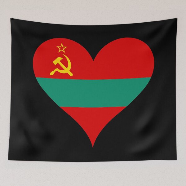 Item preview, Transnistria Heart Flag designed and sold by NTGUILTY.