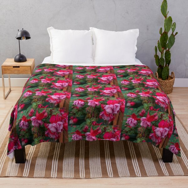 Item preview, Purple, pink and Red Wave of Fuchsia Blooms  designed and sold by Sakurafy.