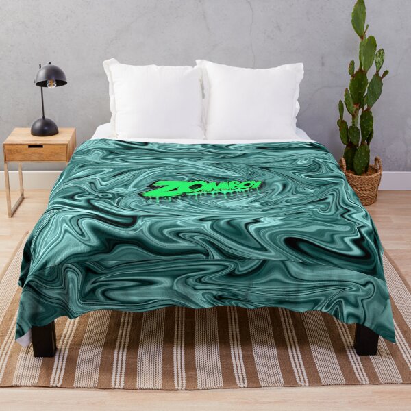 Item preview, Bandera del Festival Zomboy Fanart Psicodélico Remolino de Niebla Verde designed and sold by FestDrip.