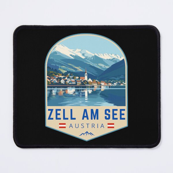 Item preview, Zell am See in Salzburg Austria, Retro Travel Art Emblem designed and sold by MaateoDesign.
