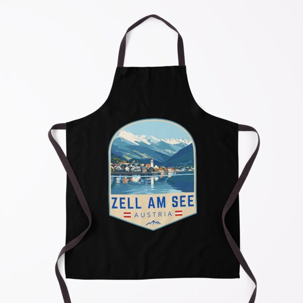 Item preview, Zell am See in Salzburg Austria, Retro Travel Art Emblem designed and sold by MaateoDesign.