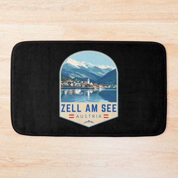 Item preview, Zell am See in Salzburg Austria, Retro Travel Art Emblem designed and sold by MaateoDesign.