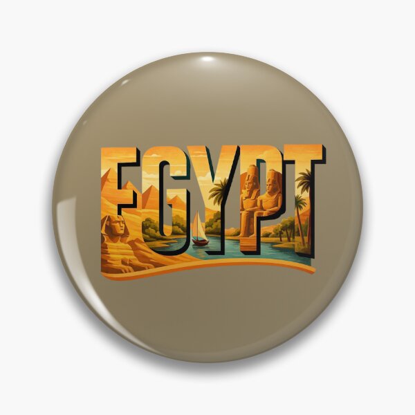 Item preview, Egypt -- Pyramids, Sphinx & Nile Typography Art designed and sold by Myra365Art.