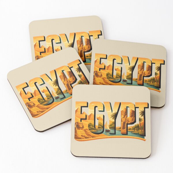 Item preview, Egypt -- Pyramids, Sphinx & Nile Typography Art designed and sold by Myra365Art.