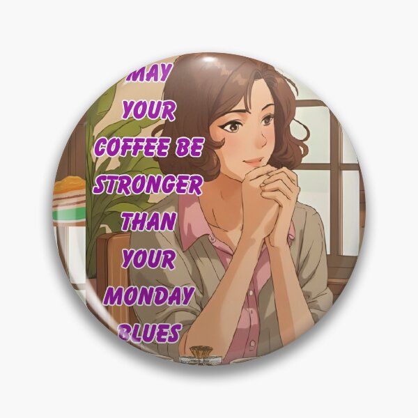 Item preview, MAY YOUR COFFEE BE STRONGER THAN YOUR MONDAY BLUES designed and sold by Richastudio.