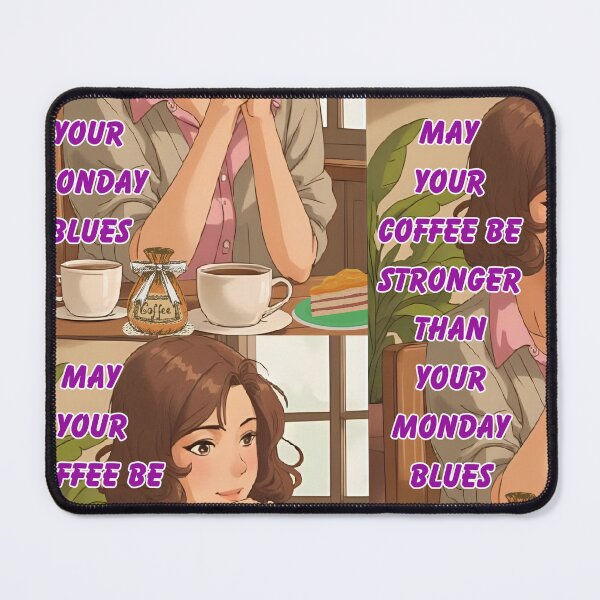 Item preview, MAY YOUR COFFEE BE STRONGER THAN YOUR MONDAY BLUES designed and sold by Richastudio.