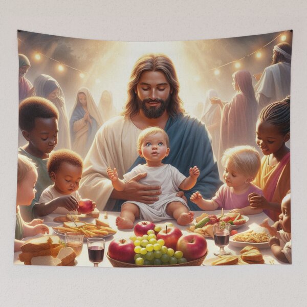 Item preview, Jesus feasting designed and sold by JesusClub.
