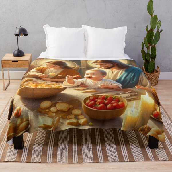 Item preview, Jesus feasting with a family designed and sold by JesusClub.