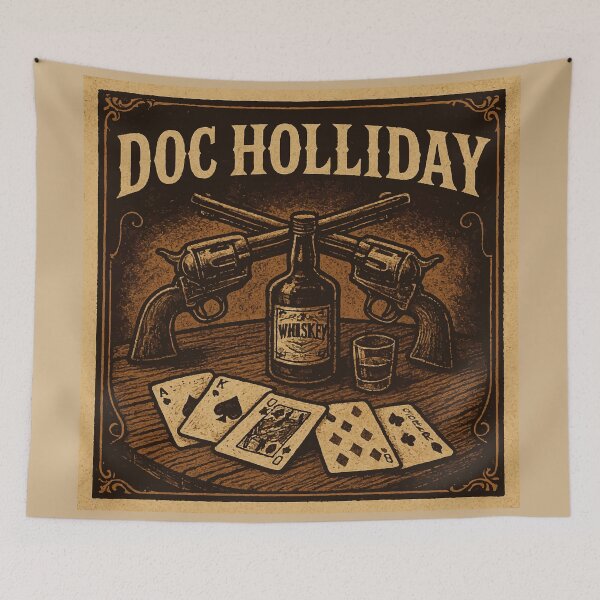 Item preview, Doc Holliday Vintage Western Poker Saloon Design designed and sold by VALQUIRIAMX.