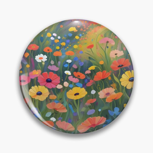 Item preview, Painterly Sunset Flower Meadow designed and sold by ByNicoleSara.