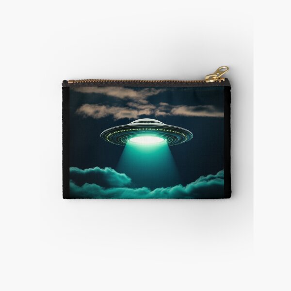 Item preview, UFO Hovering in Night Sky With Light designed and sold by PrintBreeze.