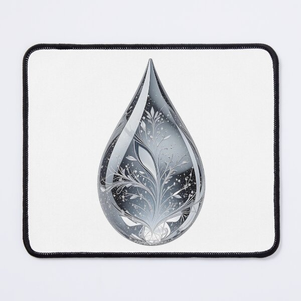 Item preview, Teardrop Shaped Ornament with Floral and Botanical Patterns designed and sold by Creative88Art.