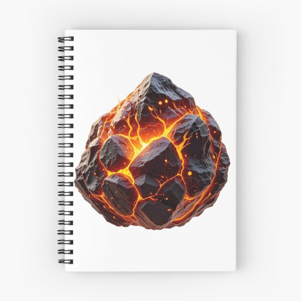Item preview, Glowing Fiery Rock Formation with Molten Lava Effect designed and sold by Creative88Art.