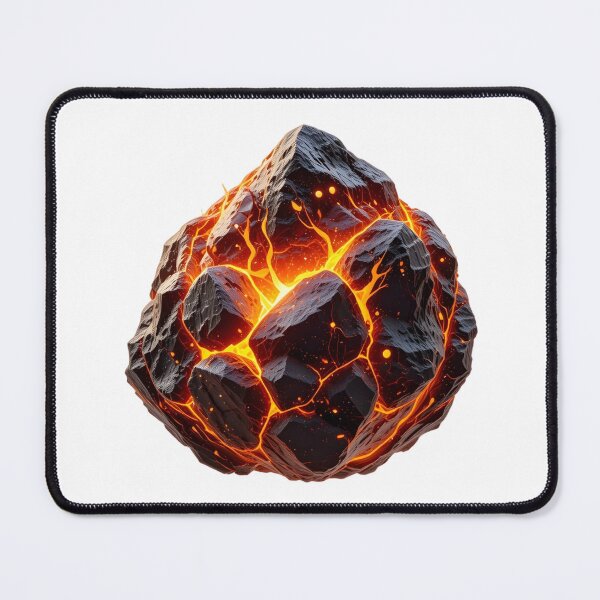 Item preview, Glowing Fiery Rock Formation with Molten Lava Effect designed and sold by Creative88Art.