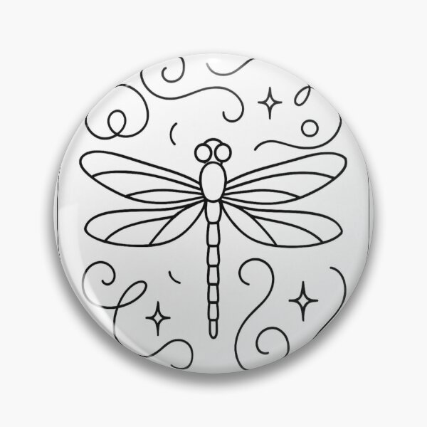 Artikelvorschau, „Libelle mit minimalistischer Linienkunst, weiche Kurven, moderner Stil.“ entworfen und verkauft von KELSTYLES3.