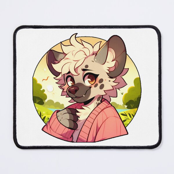 Item preview, Hyena and Fresh Air – Cozy Pastel Furry designed and sold by CaliLuminos.