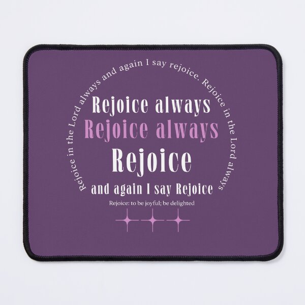 Item preview, Rejoice Always Christian Design designed and sold by Dina's Digital Designs.