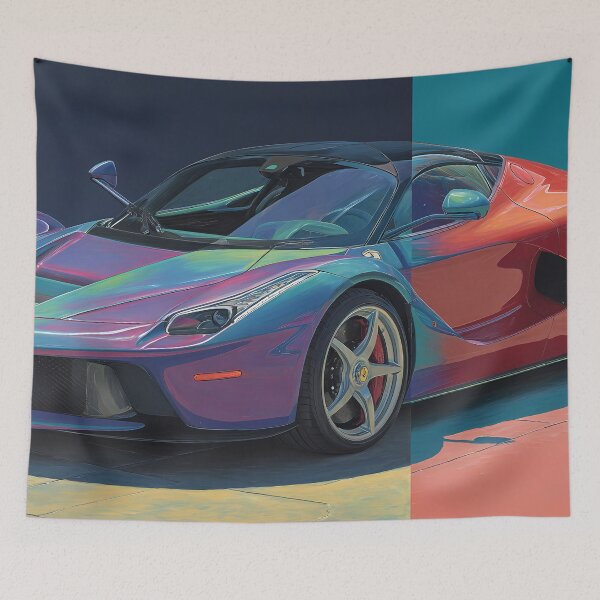Item preview, Bold Pop Art Ferrari LaFerrari Poster for Car Lovers designed and sold by AutoPopStudio.