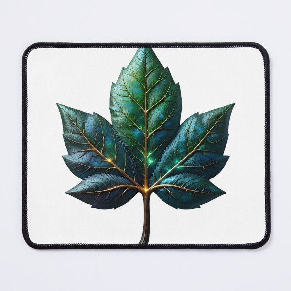 Item preview, Stylized Metallic Leaf with Gradient Colors and Golden Veins designed and sold by Creative88Art.