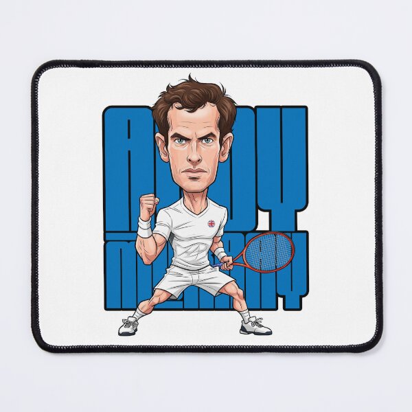 Item preview, Hilarious caricature of Andy Murray, Scottish tennis legend designed and sold by vectorlove.