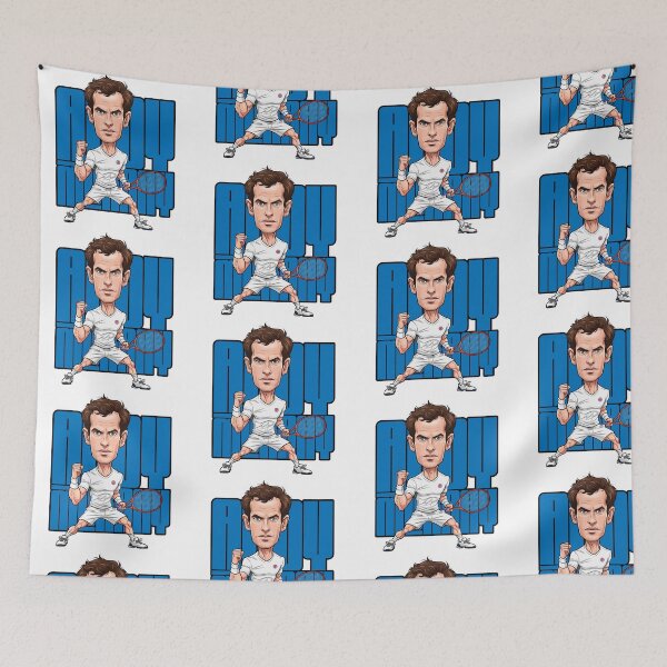 Item preview, Hilarious caricature of Andy Murray, Scottish tennis legend designed and sold by vectorlove.