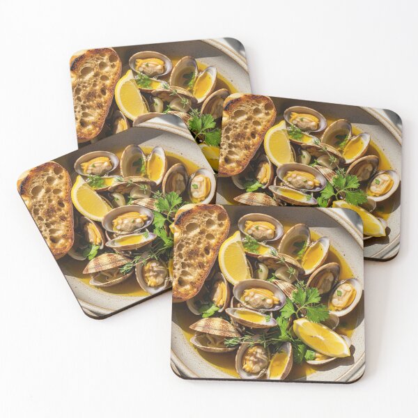 Item preview, Mediterranean Steamed Clams | A Rustic Culinary Masterpiece designed and sold by Vida e Arte.