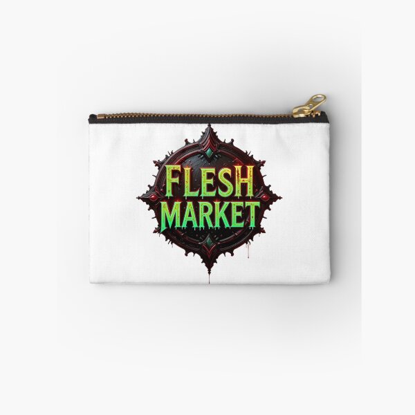 Item preview, Gothic Emblem with Flesh Market Text in Green and Red designed and sold by Creative88Art.