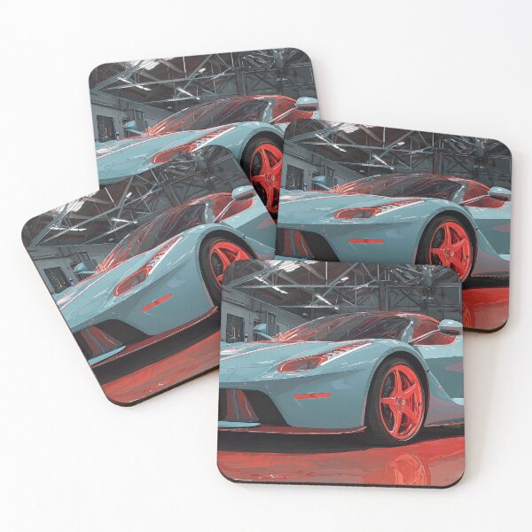 Item preview, Colorful Pop Art Ferrari LaFerrari Print designed and sold by AutoPopStudio.