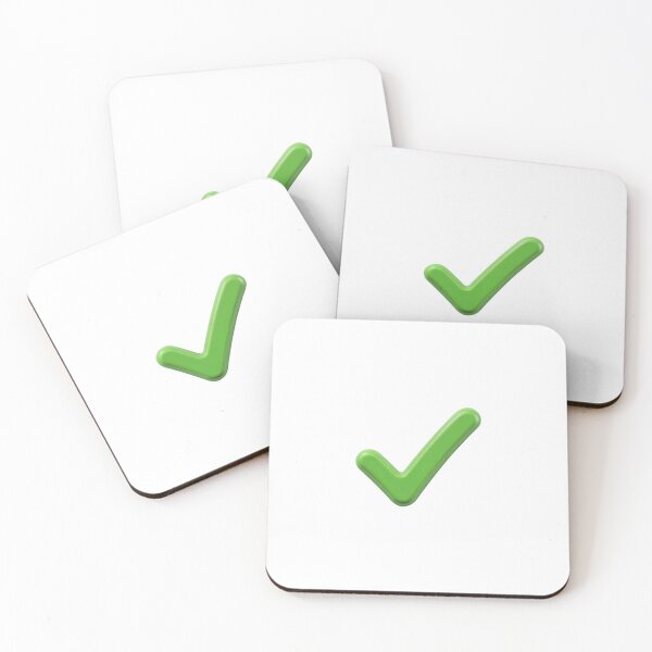 Item preview, Glossy Green Checkmark on Solid Black Background designed and sold by Creative88Art.