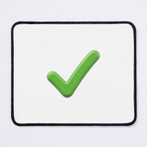 Item preview, Glossy Green Checkmark on Solid Black Background designed and sold by Creative88Art.