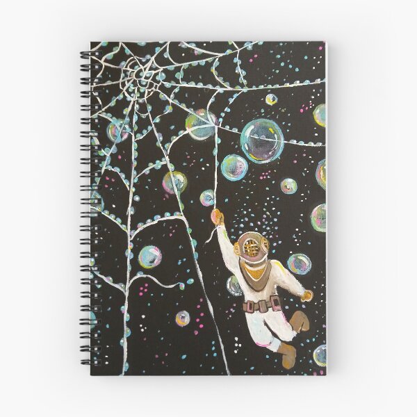 Item preview, Spiderweb Deep Sea Diver Colorful Bubble designed and sold by RLawrenceArt.