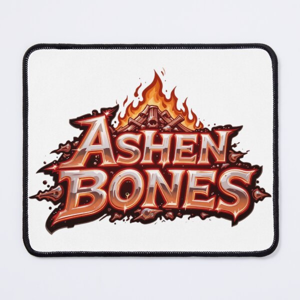 Item preview, Fiery Ashen Bones Logo with Flames and Crossed Bones Design designed and sold by Creative88Art.