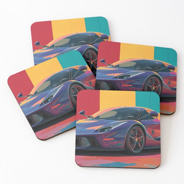 Item preview, Ferrari LaFerrari Pop Art Poster – Supercar Garage Decor designed and sold by AutoPopStudio.