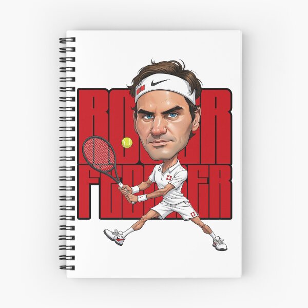 Item preview, Funny caricature of Roger Federer, the king of London, a tennis legend from Switzerland designed and sold by vectorlove.