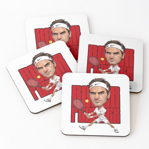 Item preview, Funny caricature of Roger Federer, the king of London, a tennis legend from Switzerland designed and sold by vectorlove.