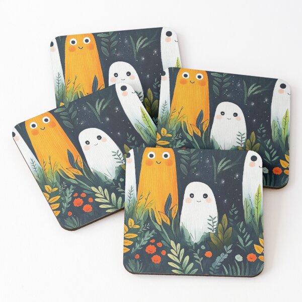 Item preview, Cute Ghost Pattern Botanical Halloween designed and sold by GolDreamShop.
