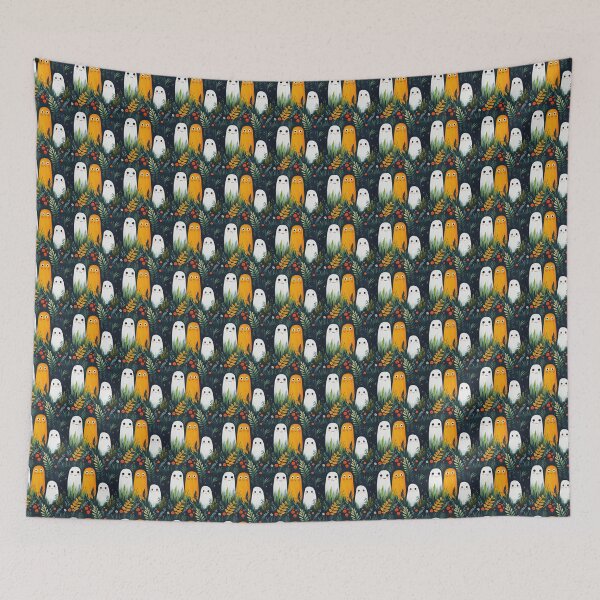 Item preview, Cute Ghost Pattern Botanical Halloween designed and sold by GolDreamShop.