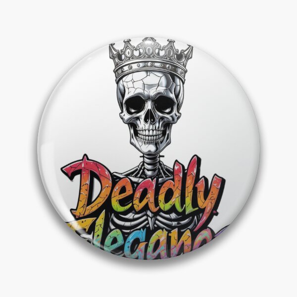 Item preview, Illustration of Skull with Metallic Crown and Gradient Text designed and sold by Creative88Art.