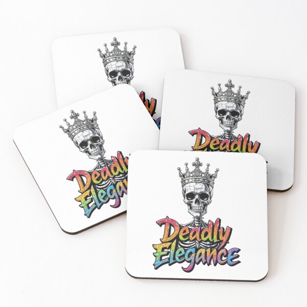 Item preview, Illustration of Skull with Metallic Crown and Gradient Text designed and sold by Creative88Art.