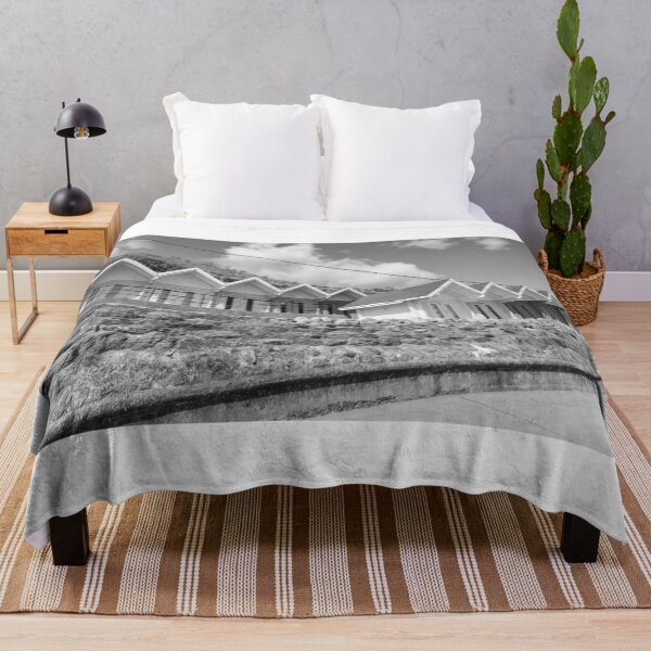 Item preview, Scarborough beach huts. Black and white designed and sold by yackers1.