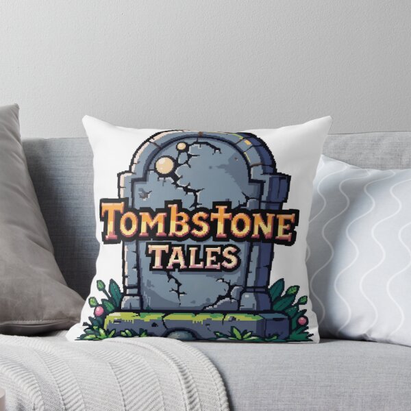 Item preview, Weathered Tombstone with Glowing Text and Greenery designed and sold by Creative88Art.