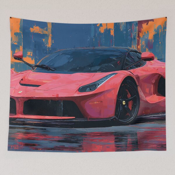Item preview, Contemporary Ferrari LaFerrari Wall Decor – Pop Art Style designed and sold by AutoPopStudio.