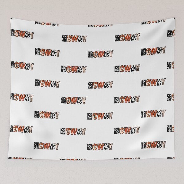 Item preview, HOWDY Typography - Western Cowboy and Cactus Pattern Design designed and sold by Colorful-Garden.