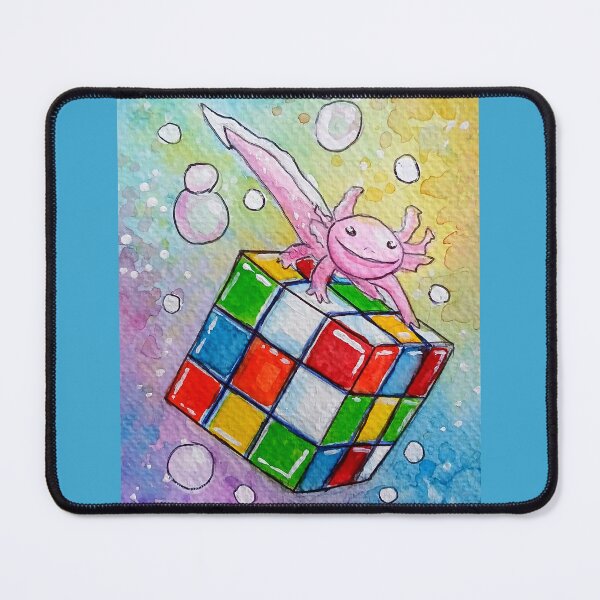 Item preview, Rubix Cube Axolotl Watercolor designed and sold by RLawrenceArt.