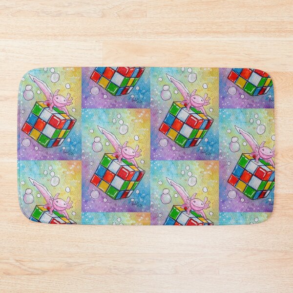 Item preview, Rubix Cube Axolotl Watercolor designed and sold by RLawrenceArt.